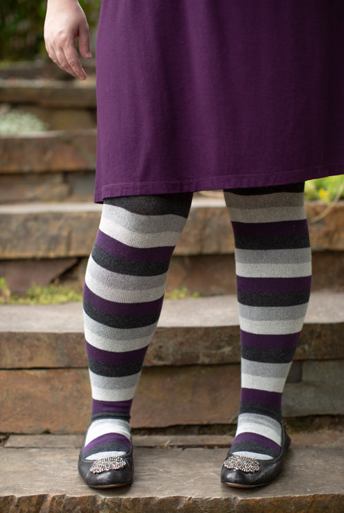 Pride Stripes Extraordinary Thigh High Socks - asexual