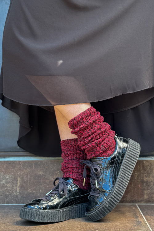 SD Cotton Bootsocks - Burgundy