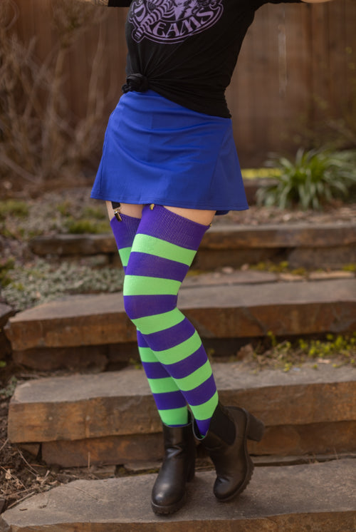Extraordinary Programming Socks - Purple/Neon Green