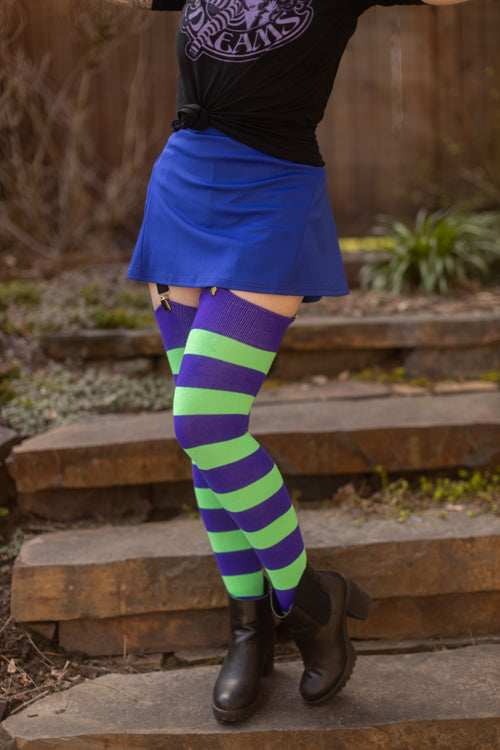 Extraordinary Programming Socks - Purple/Neon Green