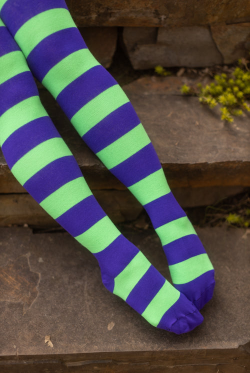 Extraordinary Programming Socks - Purple/Neon Green