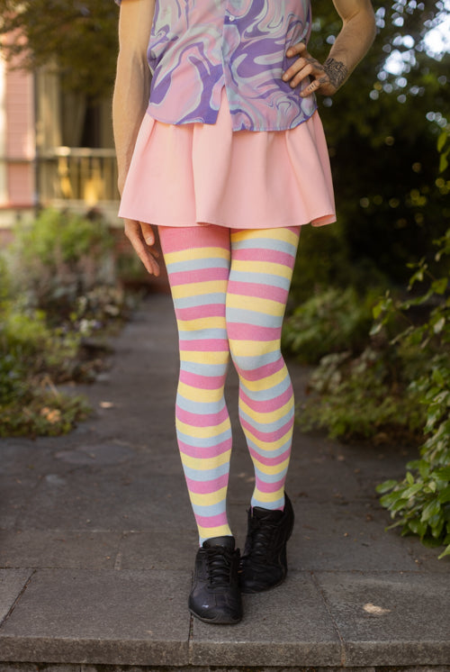 XL Foot Extraordinarily Longer Cotton Pride Stripes - Pan Sexual