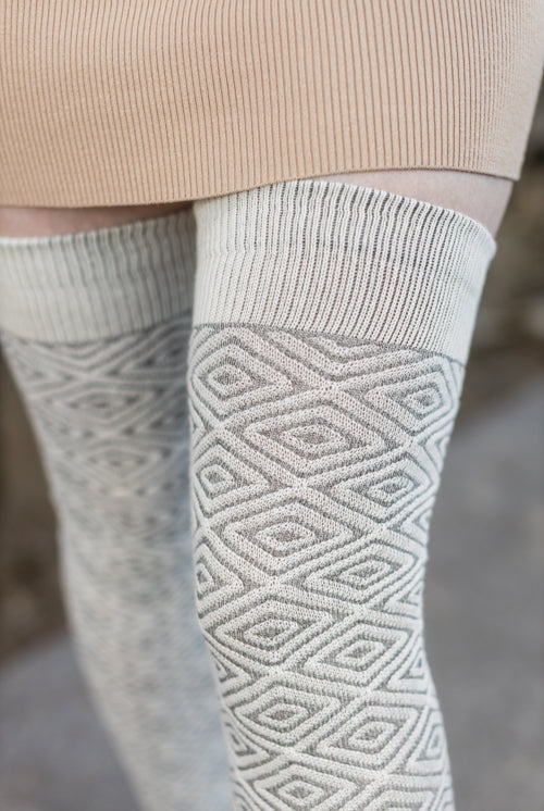 Organic Faceted Extraordinary Thigh High - Selenite
