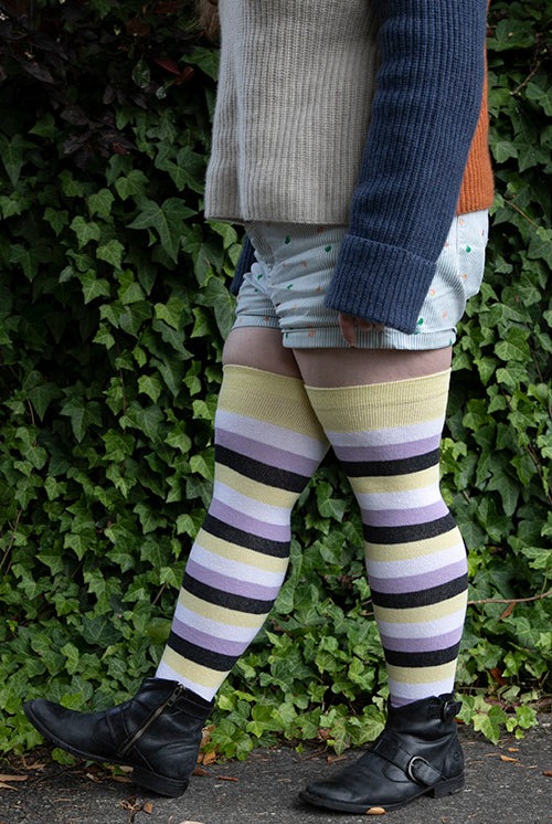 Pride Stripes Extraordinary Thigh High Socks - nonbinary