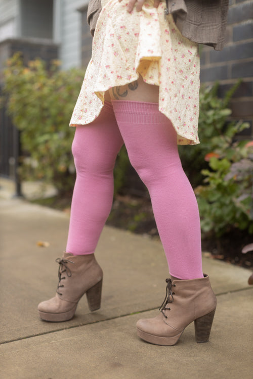 Extraordinary Thigh High Socks - Bubblegum