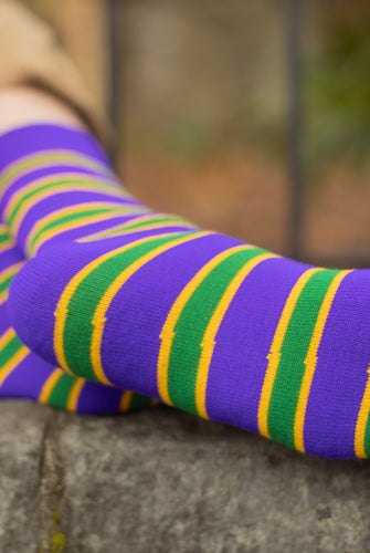 Mardi Gras Krewe Socks