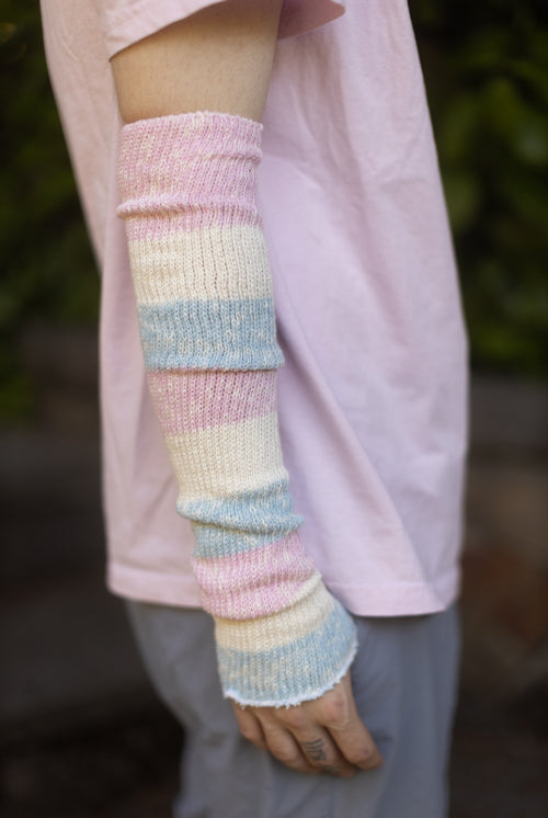 Marled Cotton Candy Stripes Warmers