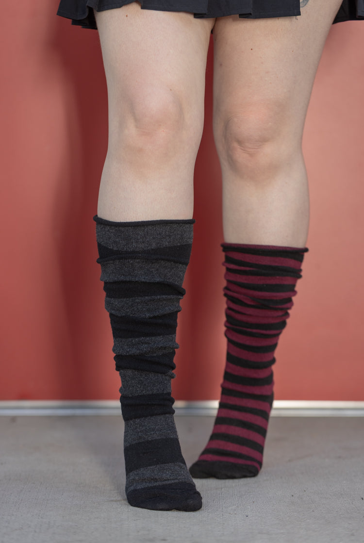 Mystery Mismatch Roll Top Knee Highs