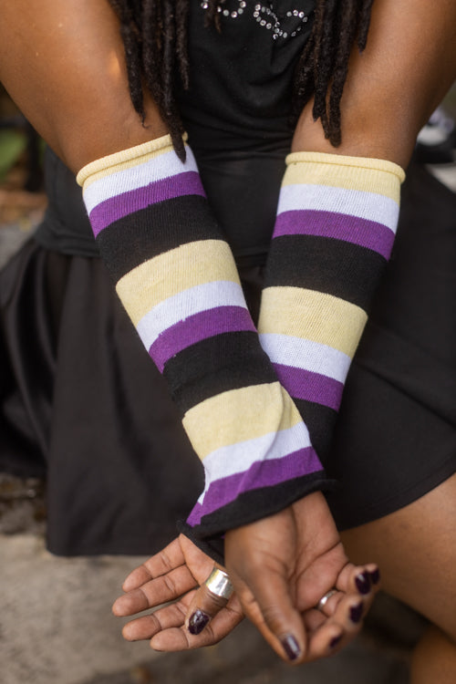 Pride Stripes Arm Warmers - Nonbinary