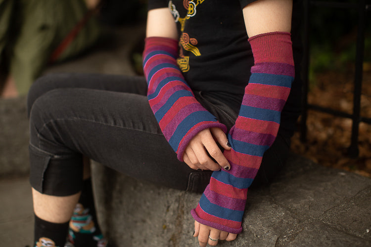 Pride Stripes Arm Warmers - bisexual