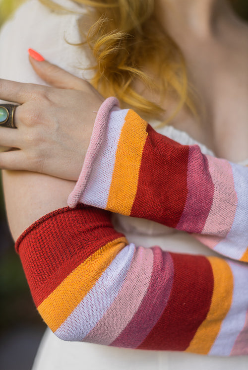 Pride Stripes Arm Warmers - lesbian