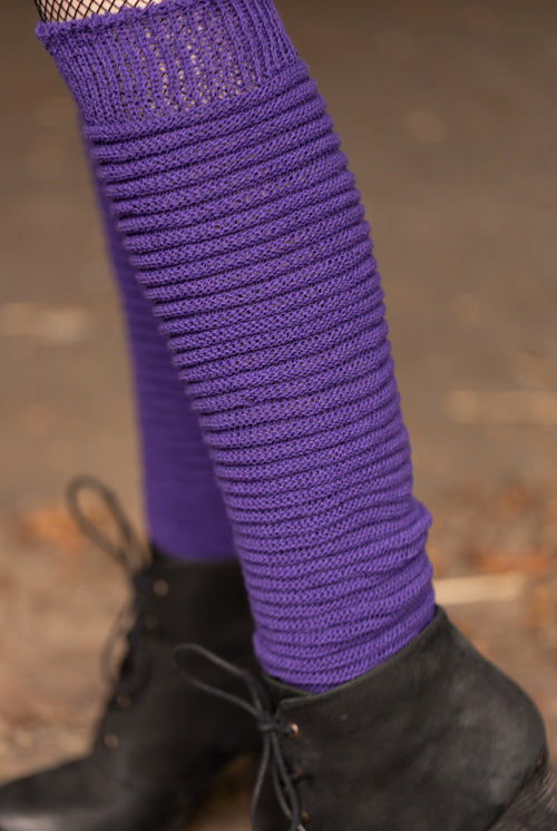 Slinky Thigh High Socks - Purple