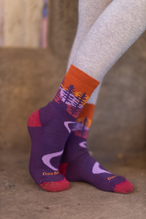 Northwoods Hiking Micro Crew - Purple