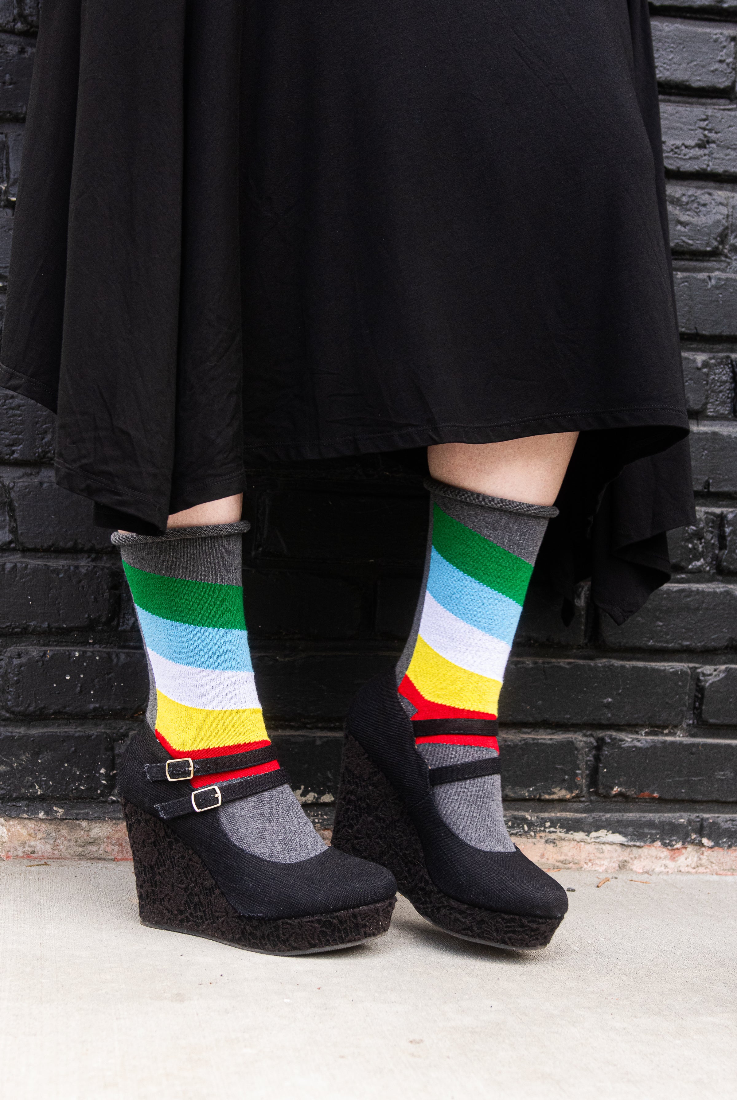 Oops! Disability Pride Roll Top Crew - Medium/Large