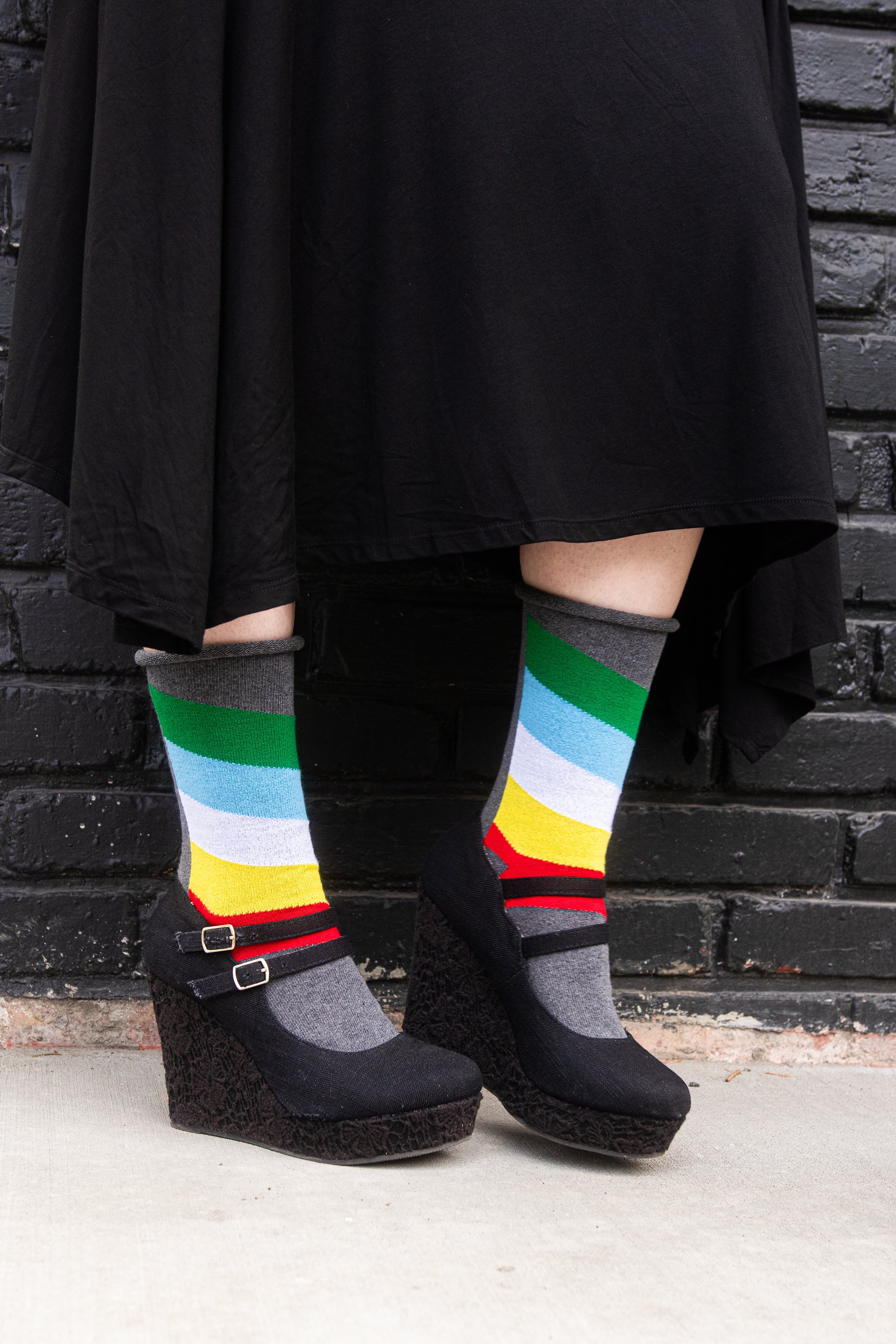 Oops! Disability Pride Roll Top Crew - Medium/Large
