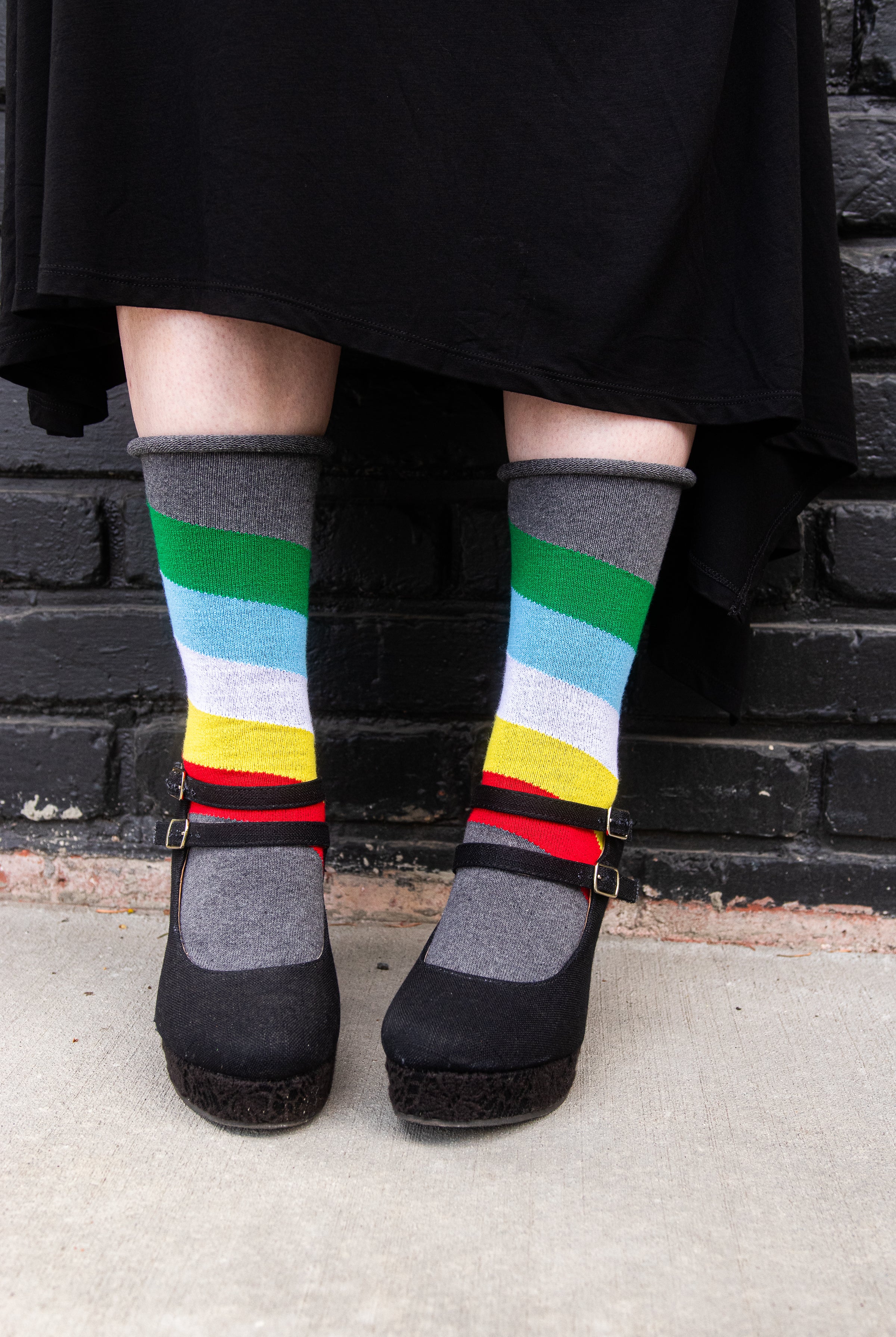 Oops! Disability Pride Roll Top Crew - Medium/Large