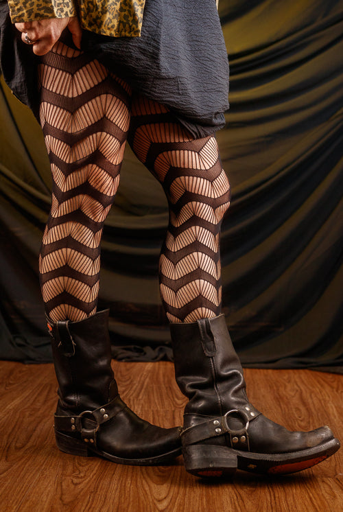 Slinking Through the Web Net Tights