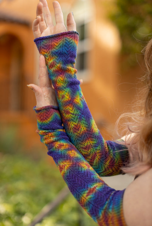 Tie Dye Chevron Sleeves - Classic tie Dye Crinkle