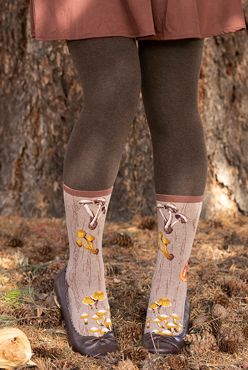 Forest Mushrooms Crew - Heather Mushroom - Medium