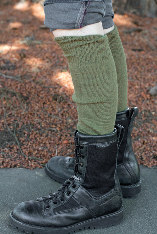 Old School Military Bootsocks - olive