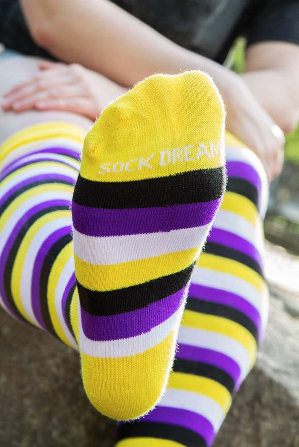 Original Pride Thigh High Socks - Nonbinary