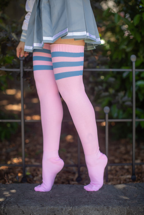 Magical Kawaii Thigh High - Cherry Blossom with Sky