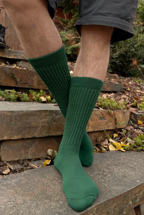 Cozy Slouch Socks - Forest