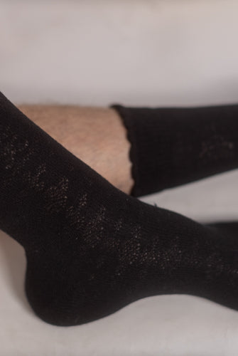XL Foot Knockout Bouquet Bamboo Crew - Black