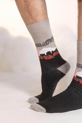 Portland Rose Crew Socks - Large