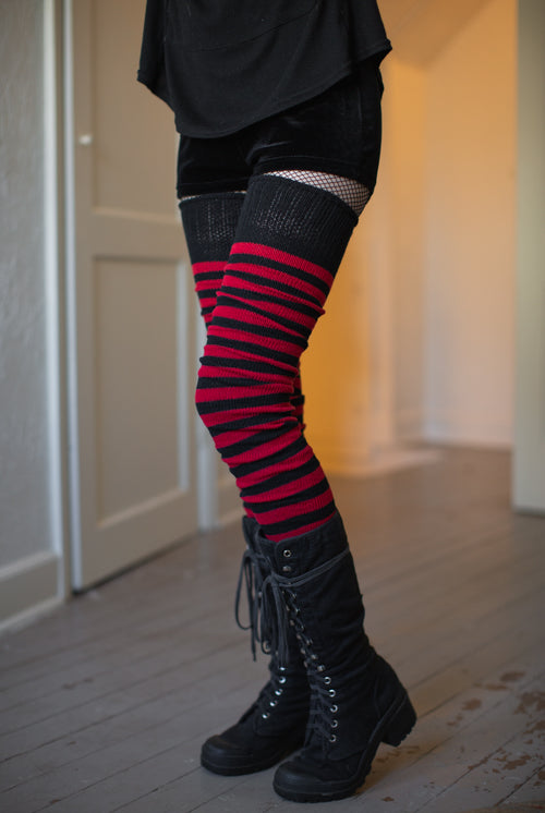 Super Stripes Longer - Black/Red