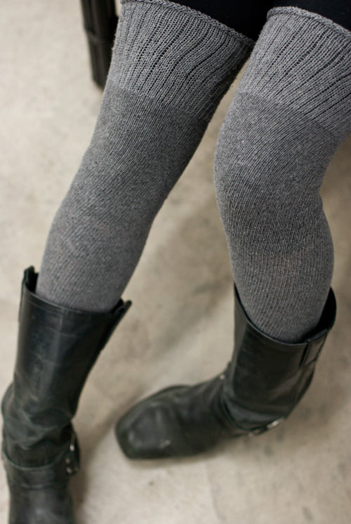 O Basics Knee Socks - Charcoal