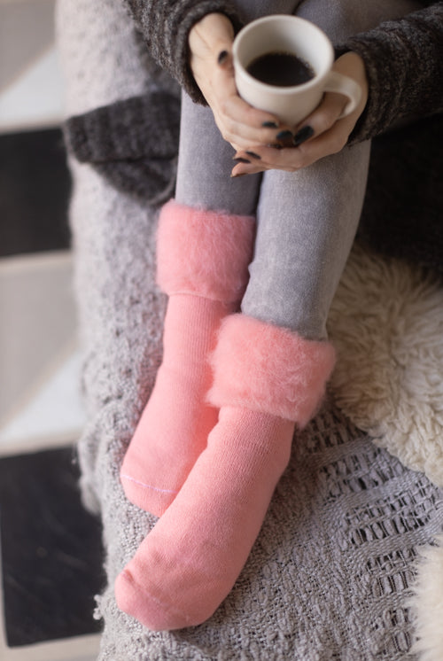New Zealand Bed Socks - Pink