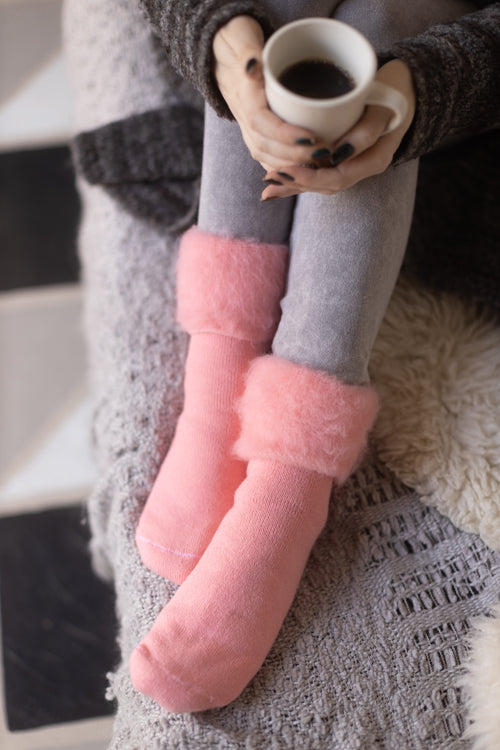New Zealand Bed Socks - Pink
