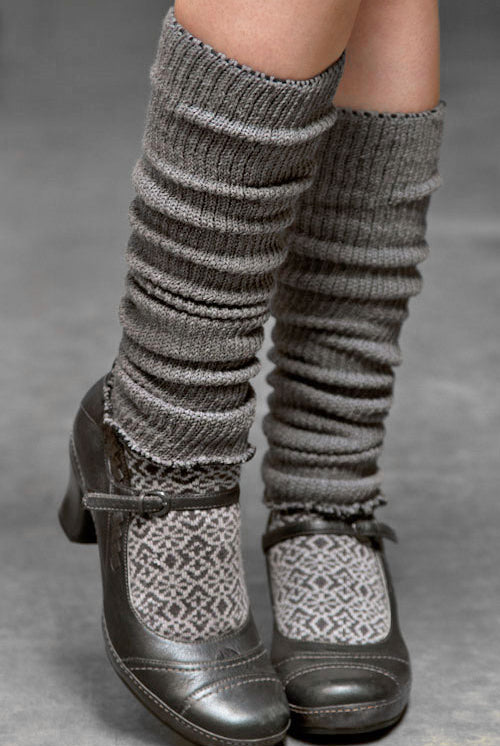 Shorty Scrunchable Warmers - Charcoal