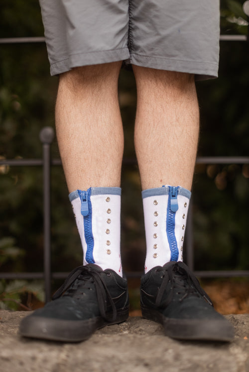 Sailor Stripe Zipper Crew