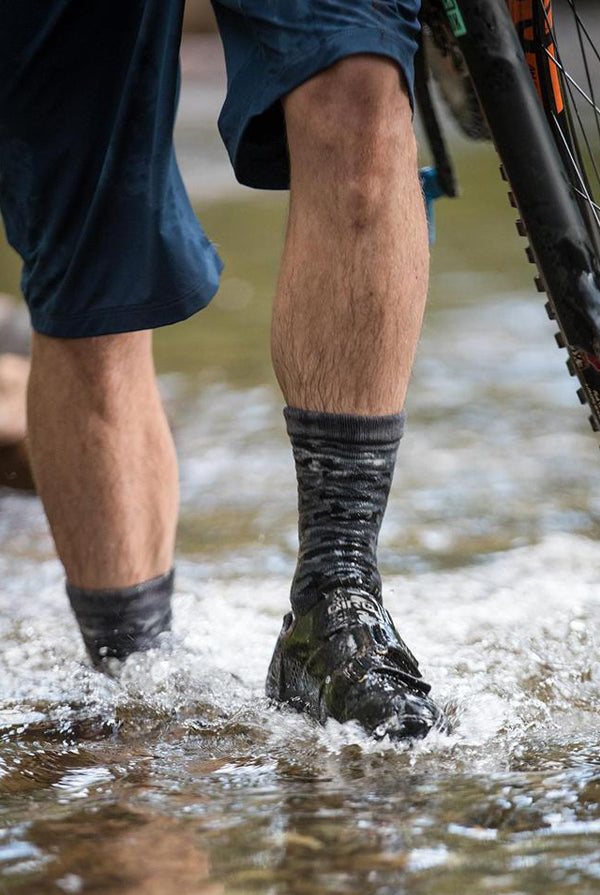 Crosspoint Camo Waterproof Socks - Grey