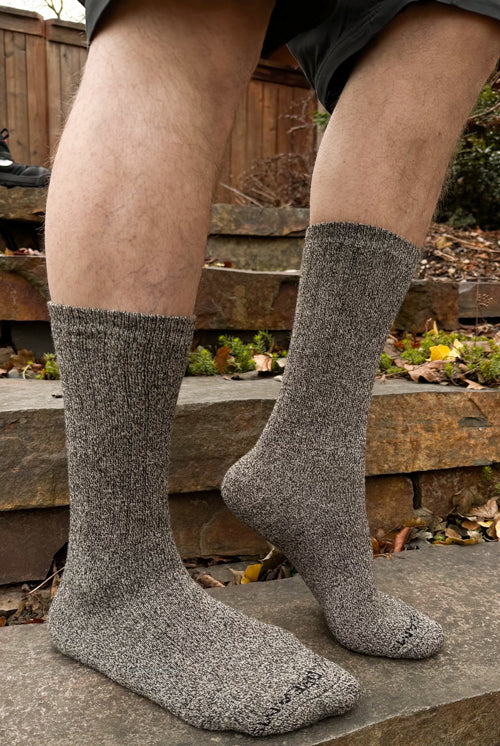 The Alaskan Crew - Merino Wool Hiking Socks - Cinder