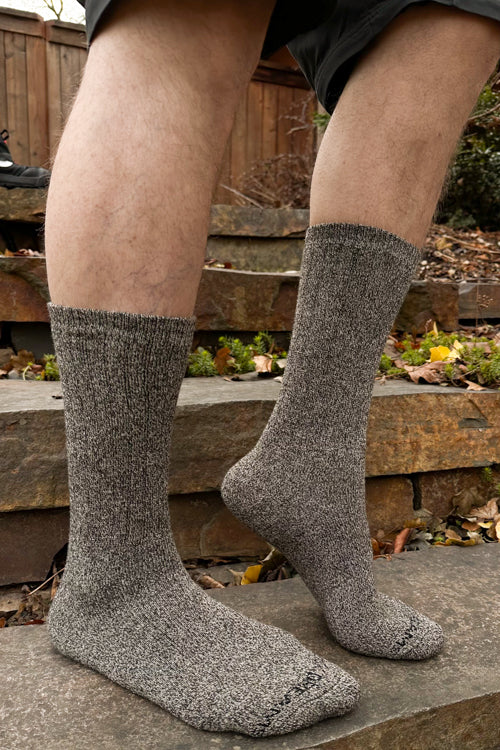 The Alaskan Crew - Merino Wool Hiking Socks - Cinder