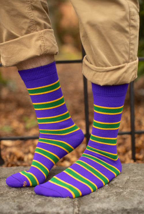 Mardi Gras Krewe Socks
