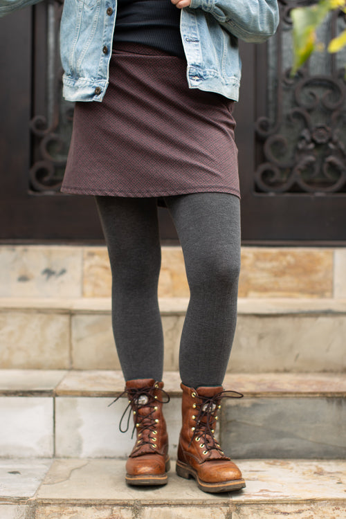 Signature Cotton Tights - Heather Graphite