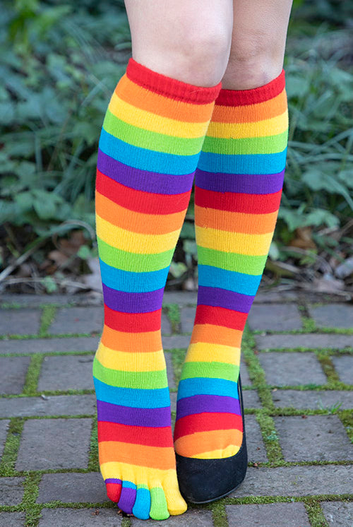 Rainbow Toe Socks