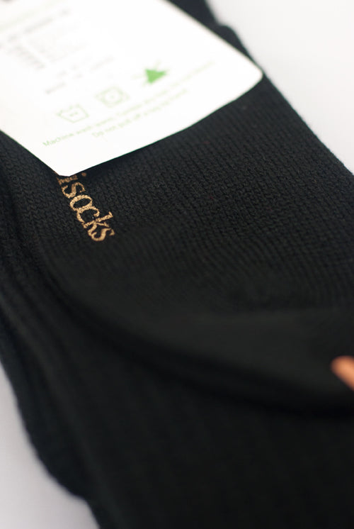 Harajuku Scrunchy Socks - Black