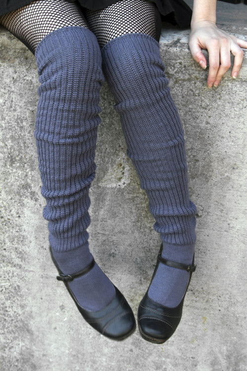 Harajuku Scrunchy Socks - Steel Blue