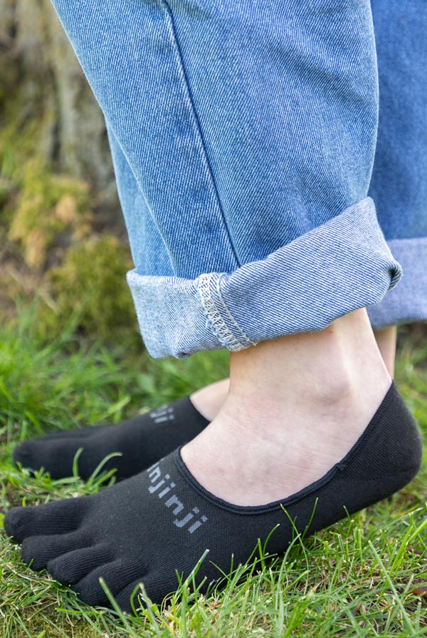 Lightweight Hidden Toe Socks - Black