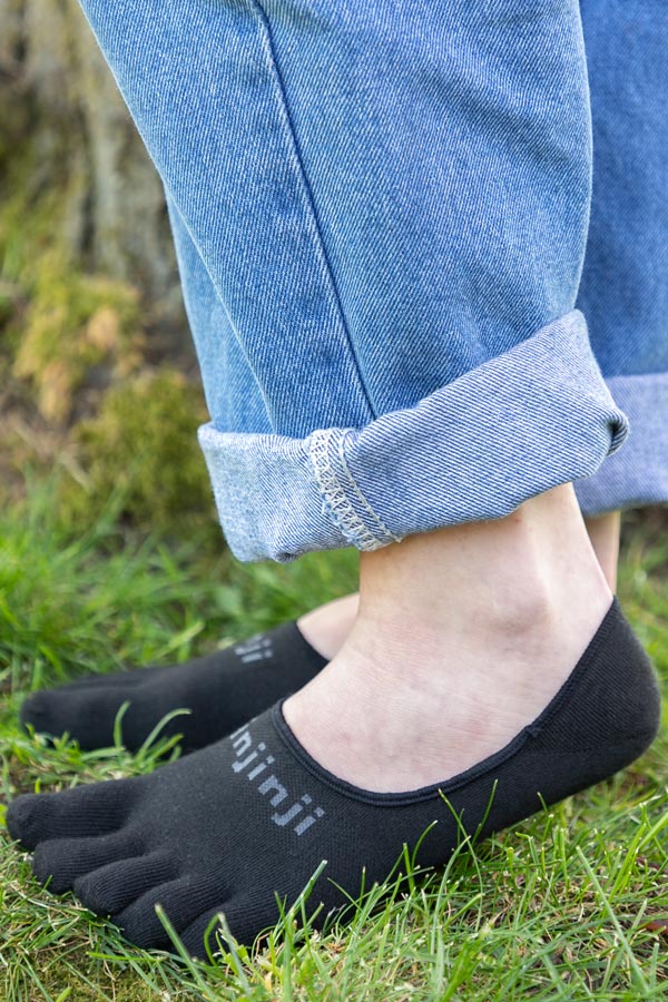 Lightweight Hidden Toe Socks - Black