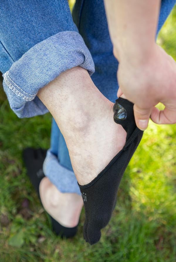Lightweight Hidden Toe Socks - Black