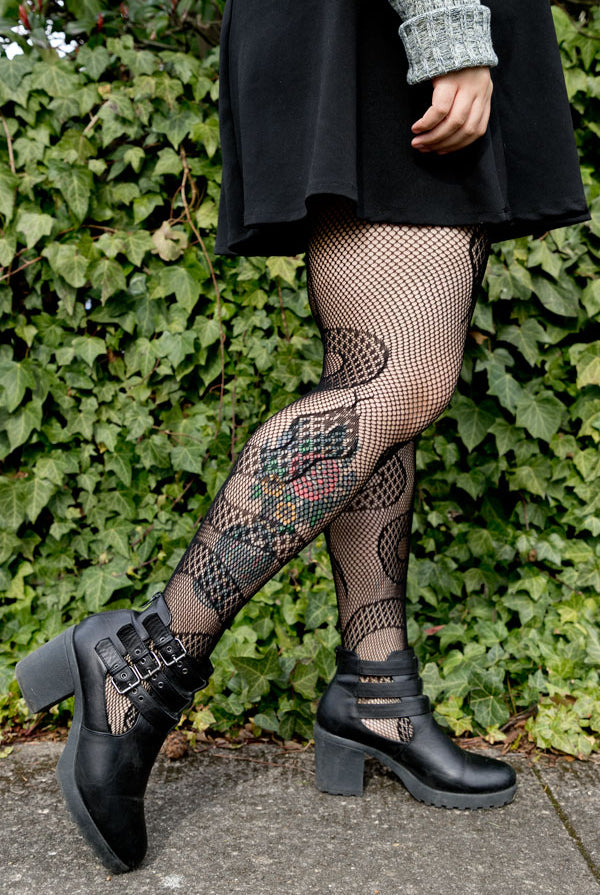 Snake Net Tights