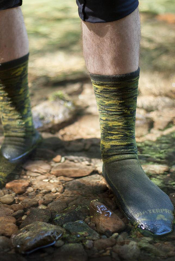 Crosspoint Camo Waterproof Socks - Forest