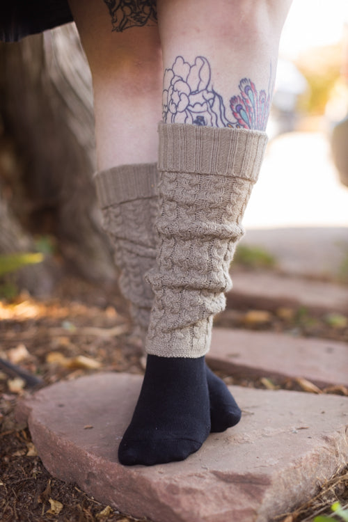 Country Weekend Leg Warmers - Clay