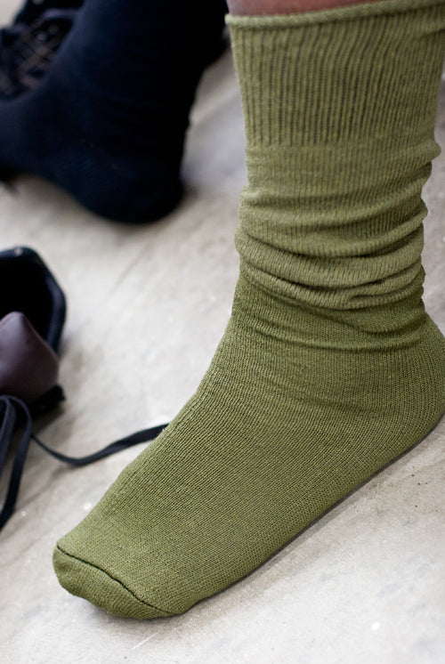 Old School Military Bootsocks - olive